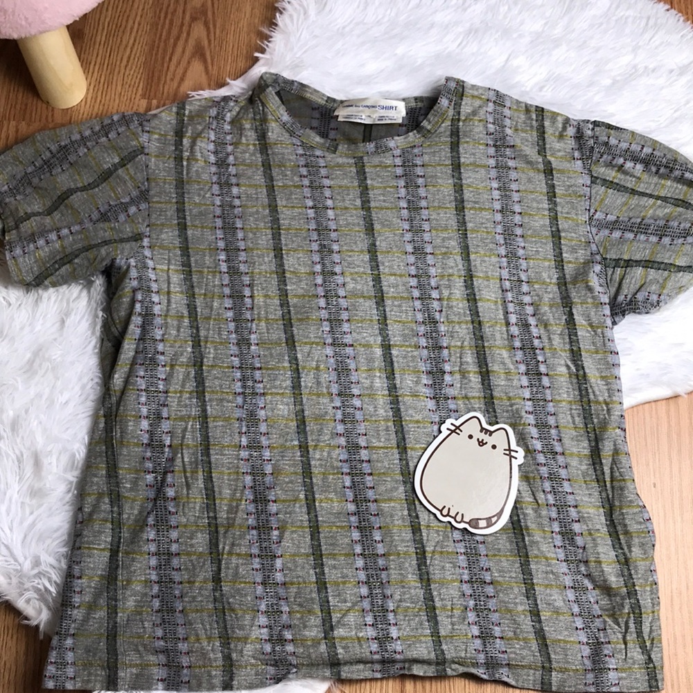 Comme Des Garçons Striped Boxy T-shirt Small
